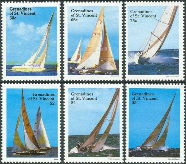 1988 Ocean Racing Yachts Stamps 1988 Ocean Racing Yachts Stamps